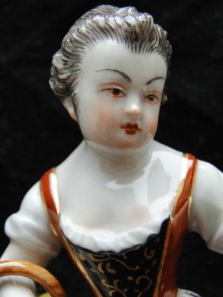 Meissen Figurine A Girl With Flowers photo