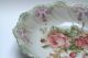Antique Victorian Leuchtenburg Germany Serving Bowl With Rose Motif 10 Inch Bowls photo 5