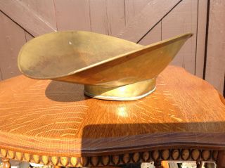 Primitive Hand Forged Brass Scoop For Country Store Scales/ Candy Shop photo