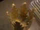 Gorgeous Antique Dore Bronze Blown Glass Epergne Vase Acanthus Leaf Nr Metalware photo 7