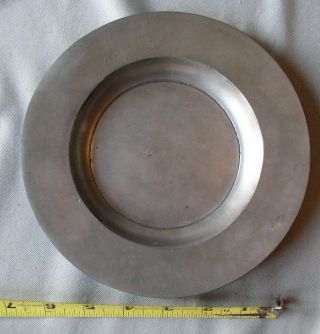 Early Antique Pewter Plate 18th Century Or Earlier English? Rolled Rim Nr photo