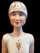 Rare Model Wallendorf Porcelain Figurine Art Deco Style Lady,  Germany Figurines photo 4