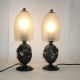 Edgar Brandt Art Deco Table Lamp Ginkgo Leaves Lamps photo 2