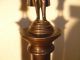 Pair Of Grand Tour Brass Napoleon Topped Columns Metalware photo 3