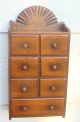 Antique Wooden Wall Hanging Kitchen 7 Drawer Spice Box Wood Boxes photo 2