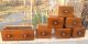 Antique Wooden Wall Hanging Kitchen 7 Drawer Spice Box Wood Boxes photo 7