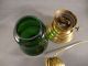 Rare Antique Kerosene Miniature Oil Lamp Brass Lantern 
