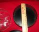 Vintage Tole Toleware Rare Condiment Server Base Divided Glass Bowl + Top Set Toleware photo 3