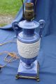 Antique Porcelian Wedgewood Style Electric Lamp Hall Hlc Lamps photo 6