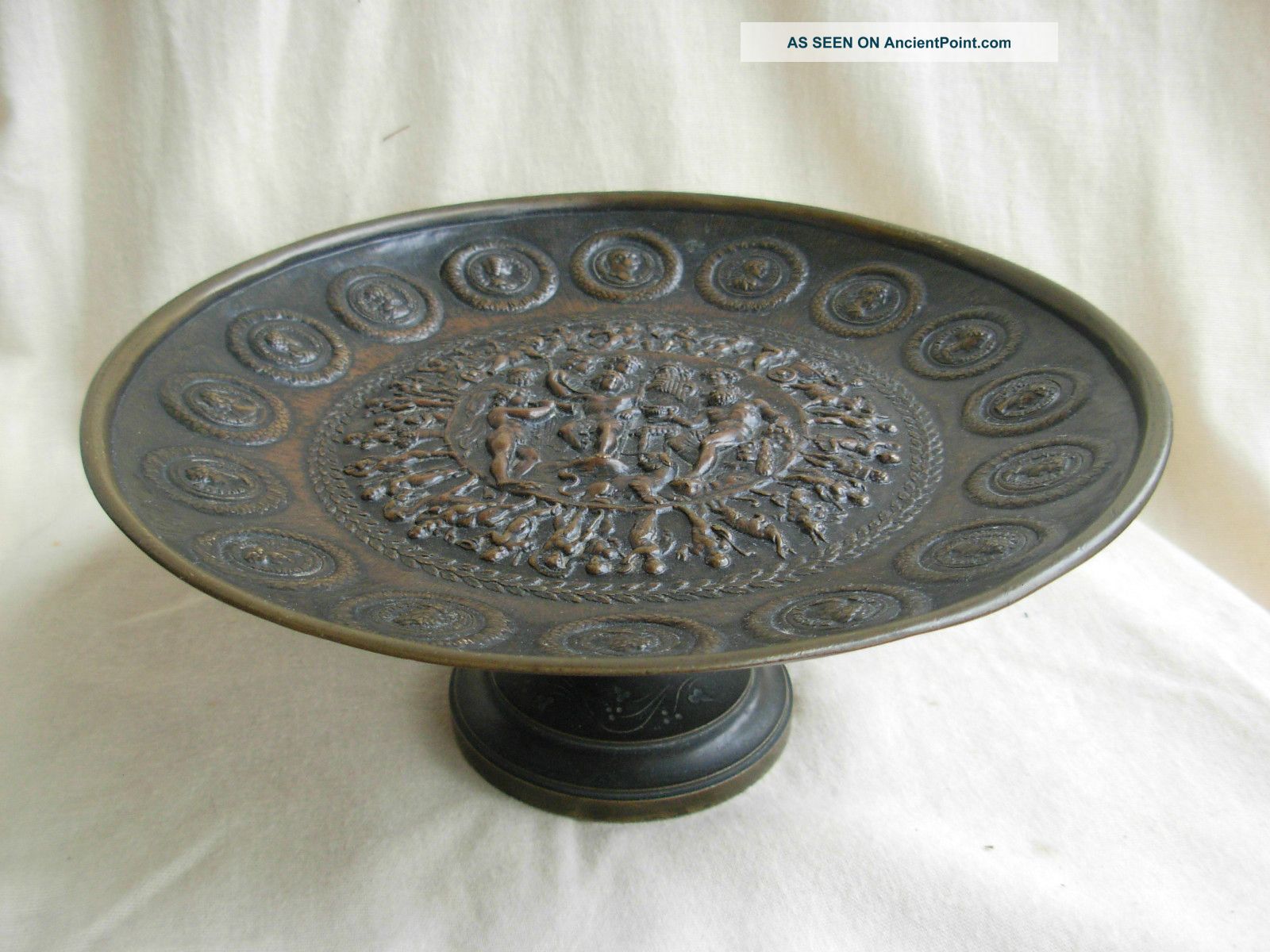 Antique French Bronze Bowl,  Late 19th Century. Metalware photo