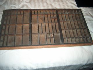 Vintage Typesetter Tray By Chicago Metal Mfg Co Shadowbox 90 Compartments photo