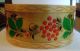 Scandinavian Folk Art Rosemaling Decorative Floral Motif Round Bentwood Box Boxes photo 1