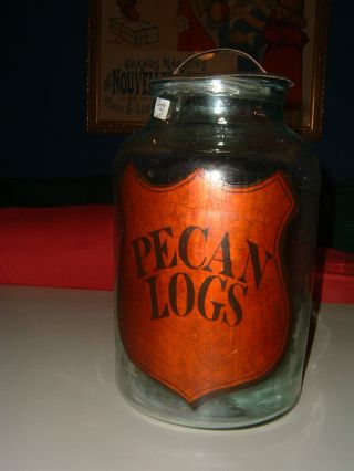 Antique English Shop Display Candy Jars photo