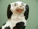 19thc Staffordshire Group Figure Of Two Dogs Figurines photo 1