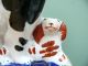 19thc Staffordshire Group Figure Of Two Dogs Figurines photo 2