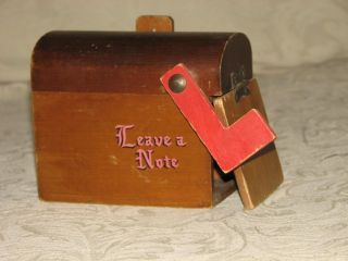 Primitive Vintage Love Note Wood Mail Box Handcrafted Cottage Chic Sweet photo