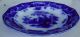 Antique Scinde Oriental Stone L & G Alcock Dark Flow Blue Plate 10 1/2 