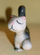 Vintage Porcelain Ceramic Cute Little Pottery Cat With Attitude Figurine Figurines photo 5