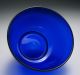 Pair Of Antique Flint Blown Glass Cobalt Blue Finger Bowls Polished Pontil Other photo 2