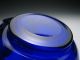 Pair Of Antique Flint Blown Glass Cobalt Blue Finger Bowls Polished Pontil Other photo 4
