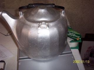 Wagner Tea Kettle Pat 02/18/1902 Heavy Aluminuim - Reduced photo