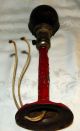 Really Cool Antique Metal Meteor Microphone Style Retro Red Lamp Fancy Lamps photo 6