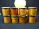 Early Round All Wooden Spice Box With W/eight Spice Containers Primitives photo 2