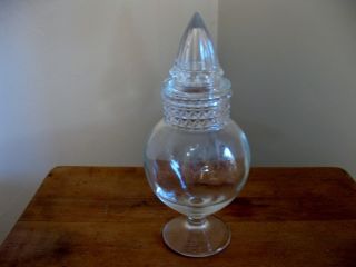 Antique Dakota Glass Apothecary Drugstore Candy Jar photo