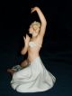 Antique German Dresden Art Deco Lady Exotic Dancer Porcelain Figurine Figure Figurines photo 5