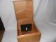 Vintage Solid Oak File Box For 6 X 8 Cards Boxes photo 1