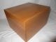 Vintage Solid Oak File Box For 6 X 8 Cards Boxes photo 2
