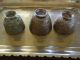 18 / 19th C.  Three Turkish Ottoman Coffee Cups And Tray,  Islamic Metalware photo 2