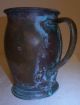 Antique Primitive Unmarked Copper Pitcher With Green Patina Metalware photo 1