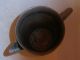 Antique Primitive Unmarked Copper Pitcher With Green Patina Metalware photo 5