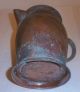 Antique Primitive Unmarked Copper Pitcher With Green Patina Metalware photo 7