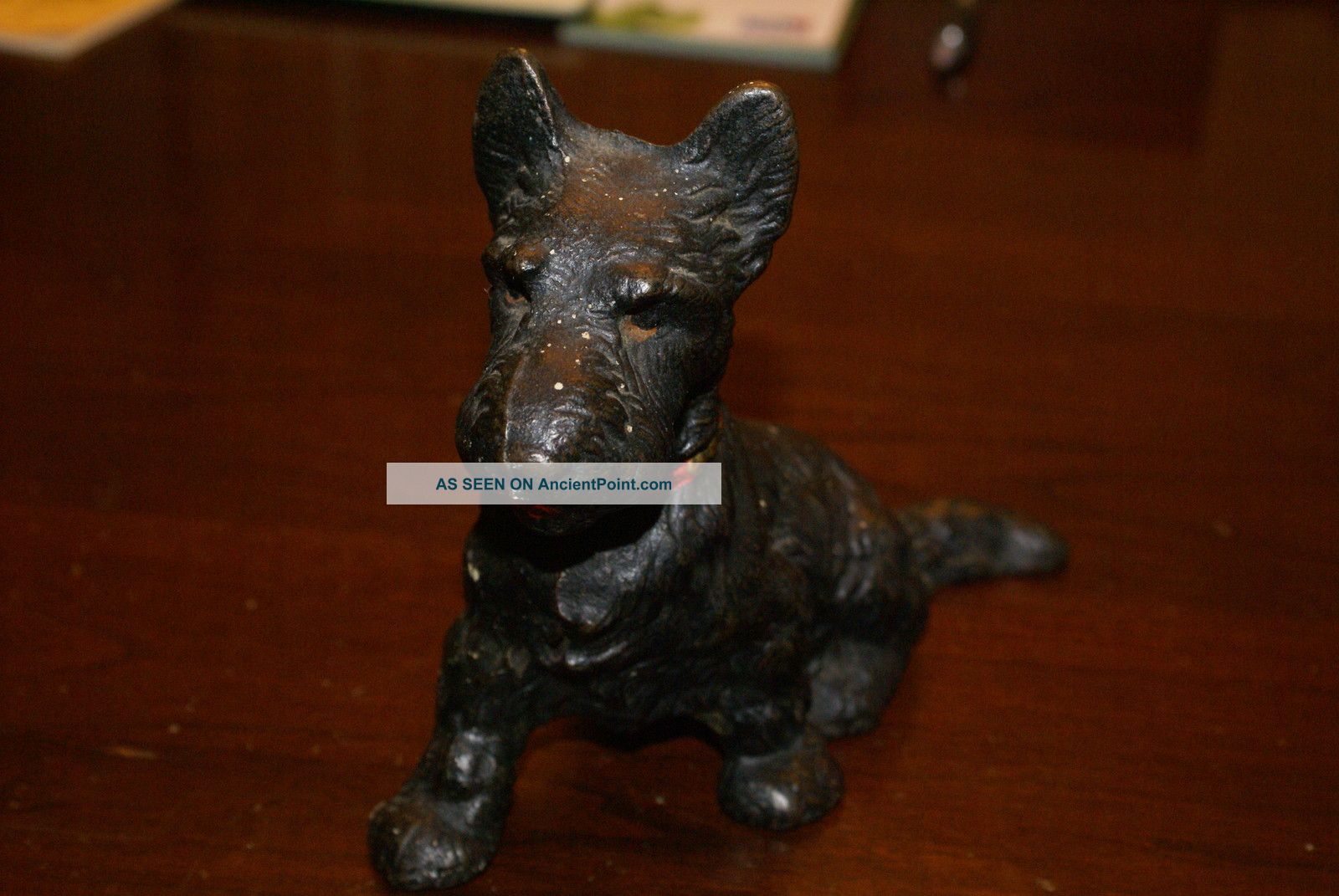 Antique Hubley Cast Iron Metal Scottie Scottish Terrier Doorstop 5 