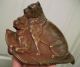 Antique Bronze Bulldog Boxer Art Sculpture Card Receiver Change Tray Dish Dog Metalware photo 10