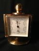 Vintage Swiss Remembrance Brass Clock Weather Station W - Barometer Thermometer Clocks photo 5