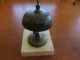 Antique Brass Bell From Haunted Gettysburg Hotel - - Marble Stand Metalware photo 5