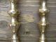 Pair 19th Century Brass Beehive Push - Up Candlesticks Metalware photo 3