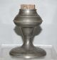 Scarce 19th C Antique American Pewter Lard / Whale Oil Lamp Metalware photo 1