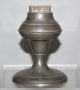 Scarce 19th C Antique American Pewter Lard / Whale Oil Lamp Metalware photo 2
