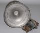 Scarce 19th C Antique American Pewter Lard / Whale Oil Lamp Metalware photo 6