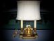 Antique Brass Pianist Table Lamp Figure At Piano Dated Lamps photo 1