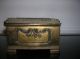 Vtg Bronze Bakelite Casket Trinket Box Jennings Bros Neoclassical Metalware photo 6