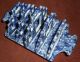 Antique C/ 1830 Spode Blue And White Transfer Printed Pottery Toast Rack Other photo 2