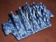 Antique C/ 1830 Spode Blue And White Transfer Printed Pottery Toast Rack Other photo 3