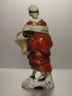 An Antique Capodimonte Napels Porcelain Flower Seller Lady Figurine Figure Figurines photo 2