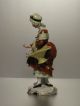 An Antique Capodimonte Napels Porcelain Flower Seller Lady Figurine Figure Figurines photo 3