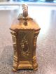 Old Vintage Antique Shelf Mantel Windup Clock - Mini Victorian Brass - Parts/repair Clocks photo 8